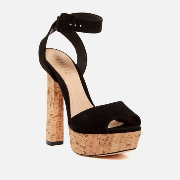 SCHUTZ Shoes - Schutz Amatista Suede Platform Sandal